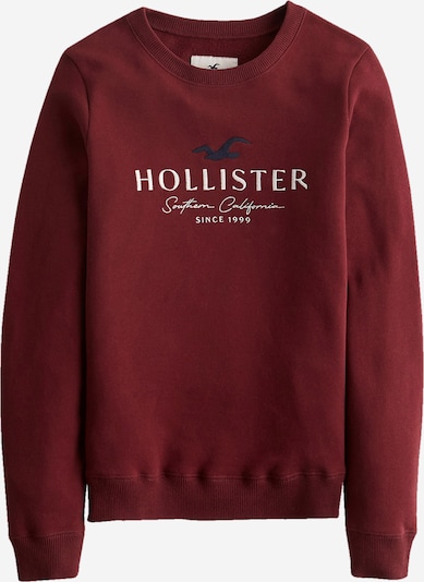 HOLLISTER Блузон с качулка в нощно синьо / алено / бяло, Преглед на продукта