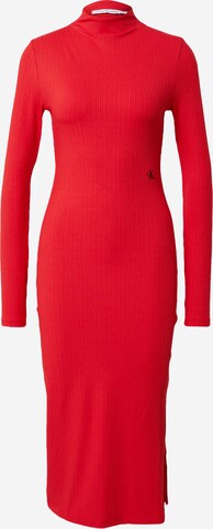 Calvin Klein Jeans Jurk in Rood: voorkant