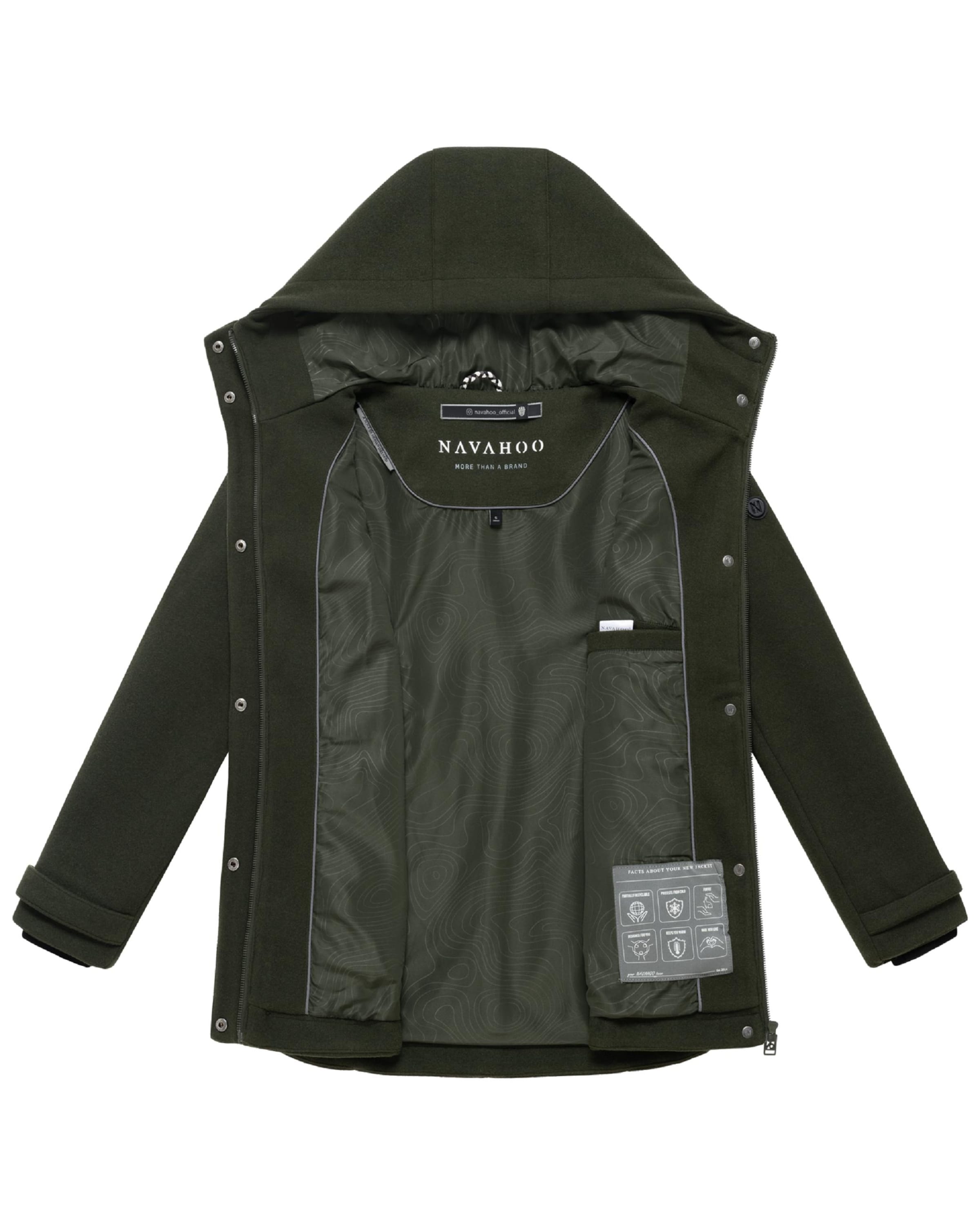 NAVAHOO Übergangsmantel 'Lächelstern 14' in Grün
