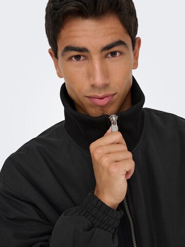 Only & Sons Between-Season Jacket in Black