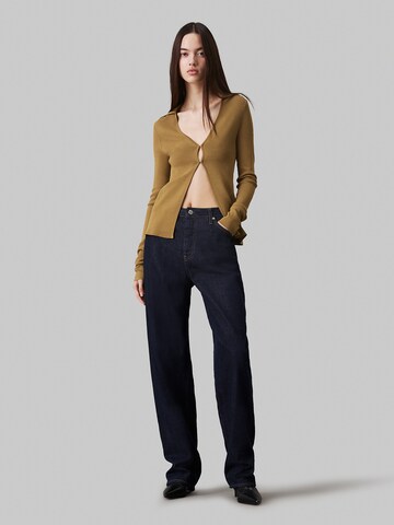 Calvin Klein Jeans Gebreid vest in Goud