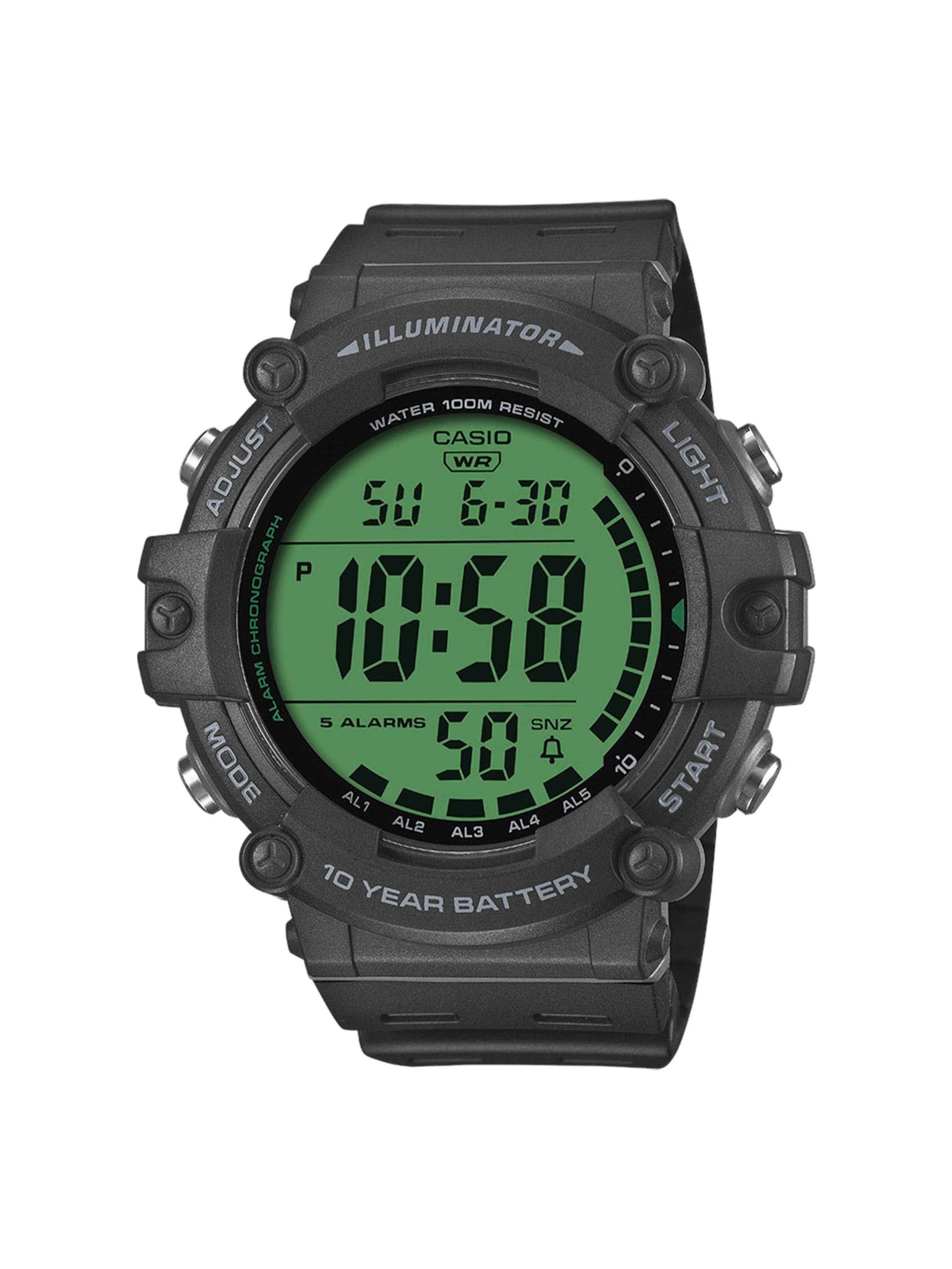 CASIO Digitaal horloge 'Statement' in Zwart: voorkant