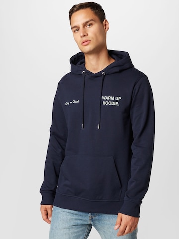 Only & Sons Sweatshirt 'WARM UP' in Blue: front