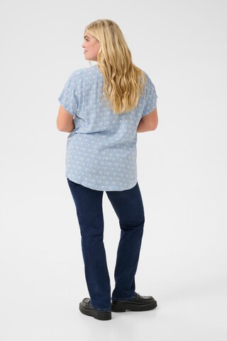 Chemisier 'Anny' KAFFE CURVE en bleu