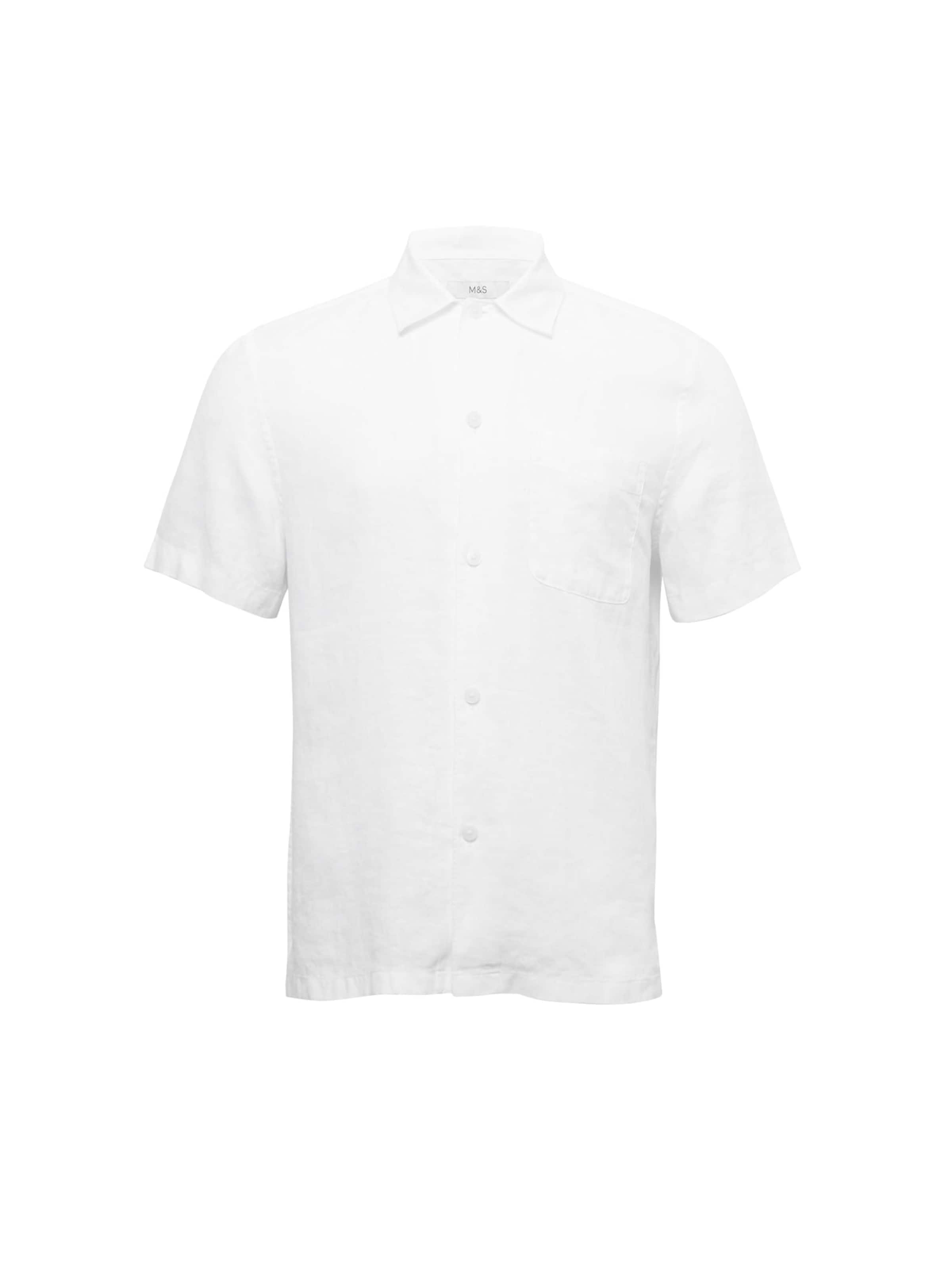 Marks & Spencer Button Up Shirt in White, Item view