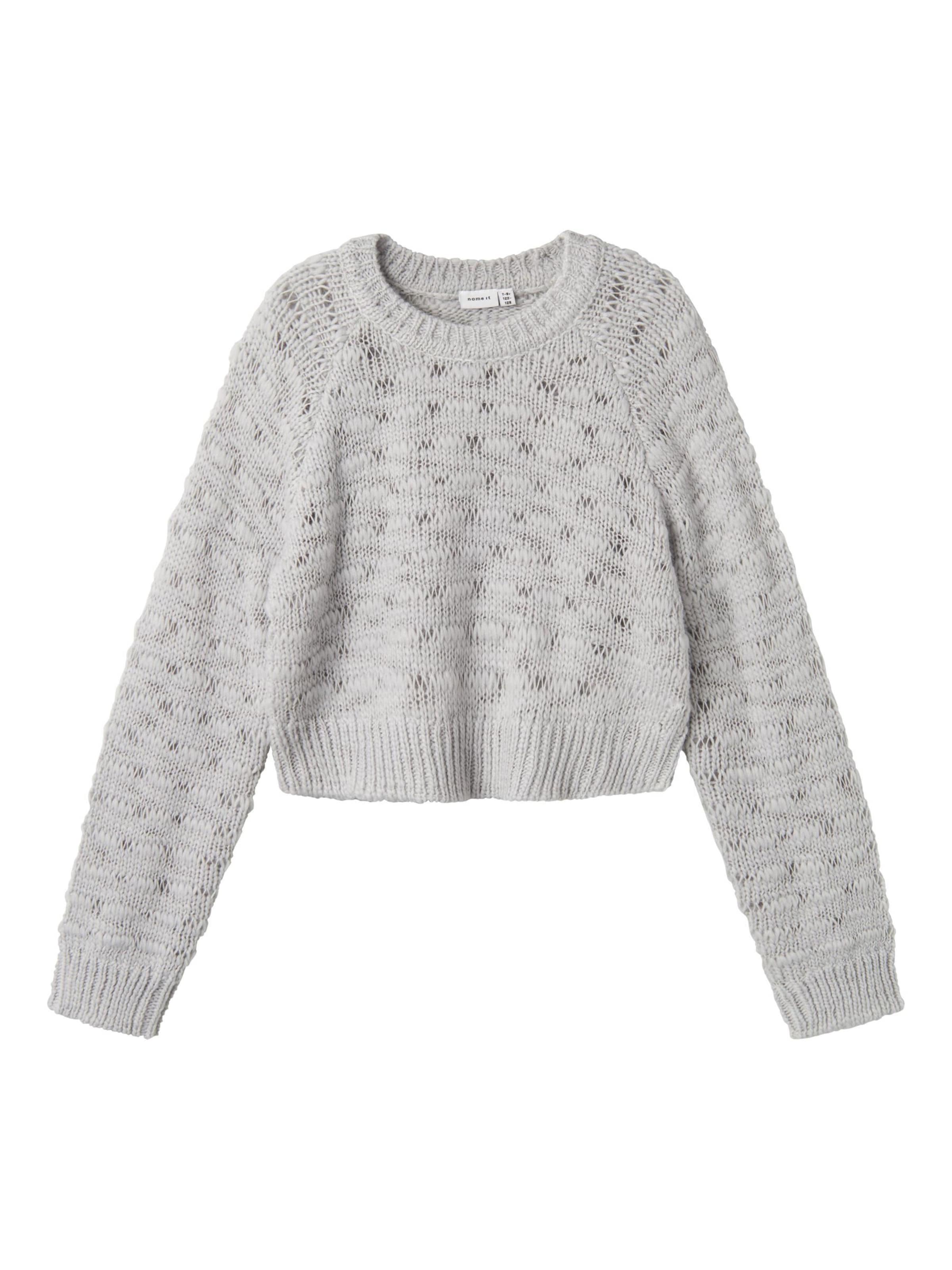 NAME IT Pullover i sølv: forside