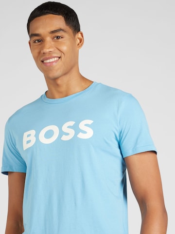 BOSS - Camisa 'Thinking 1' em azul