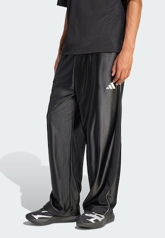 ADIDAS SPORTSWEAR Loose fit Sports trousers 'Stadium' in Black: front