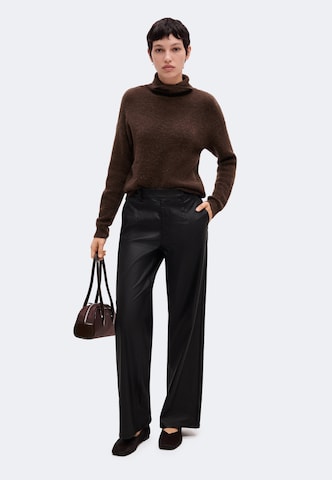 OBJECT Wide leg Broek 'OBJLisa' in Zwart