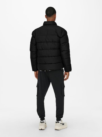 Only & Sons Between-Season Jacket 'Melvin' in Black