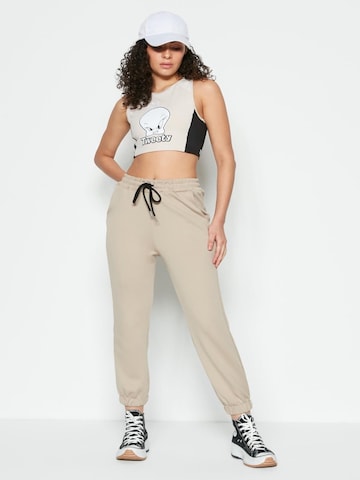 C&City Trousers in Beige: front