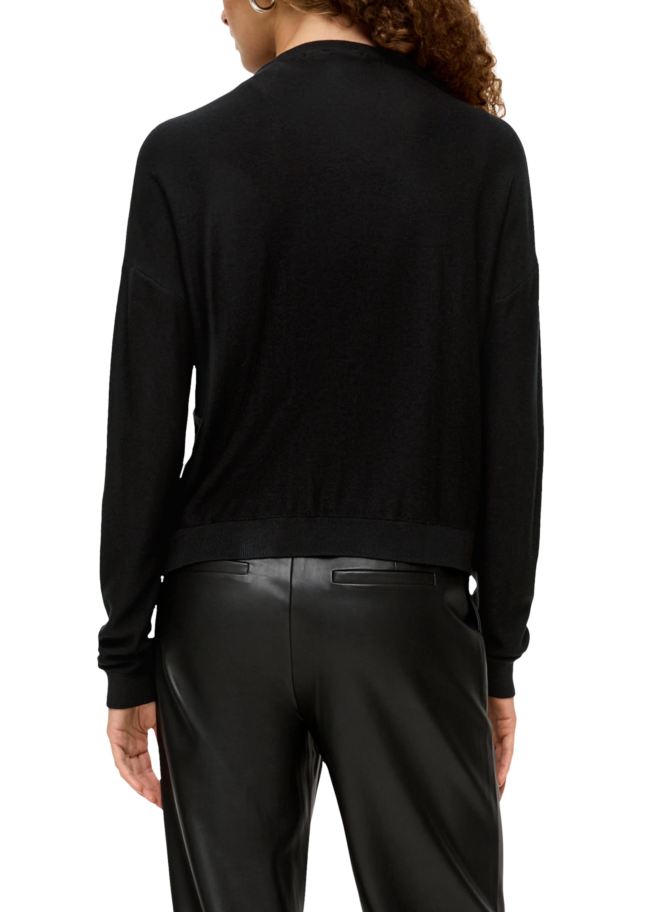 Cardigan oversize QS en noir