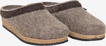 Stegmann Clogs 'Filz' in Braun: Vorderseite