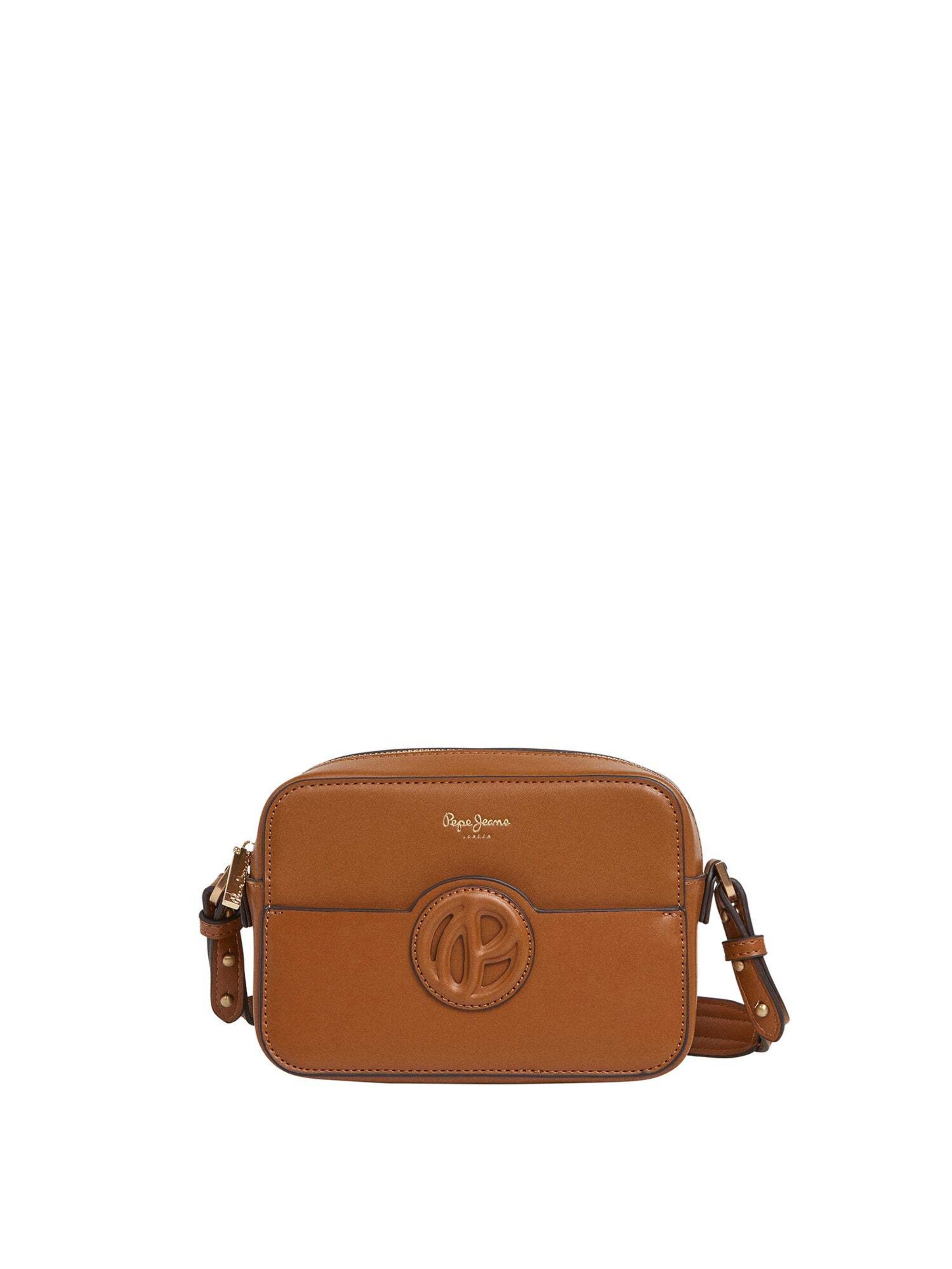 Pepe Jeans Handtas in Bruin: voorkant