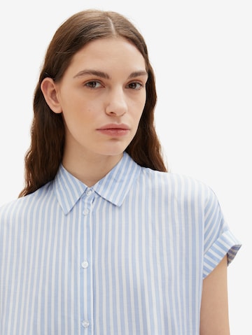 TOM TAILOR Bluse in Blau