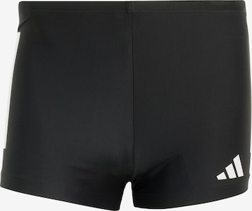 ADIDAS PERFORMANCE Athletic Swim Trunks in Black: front