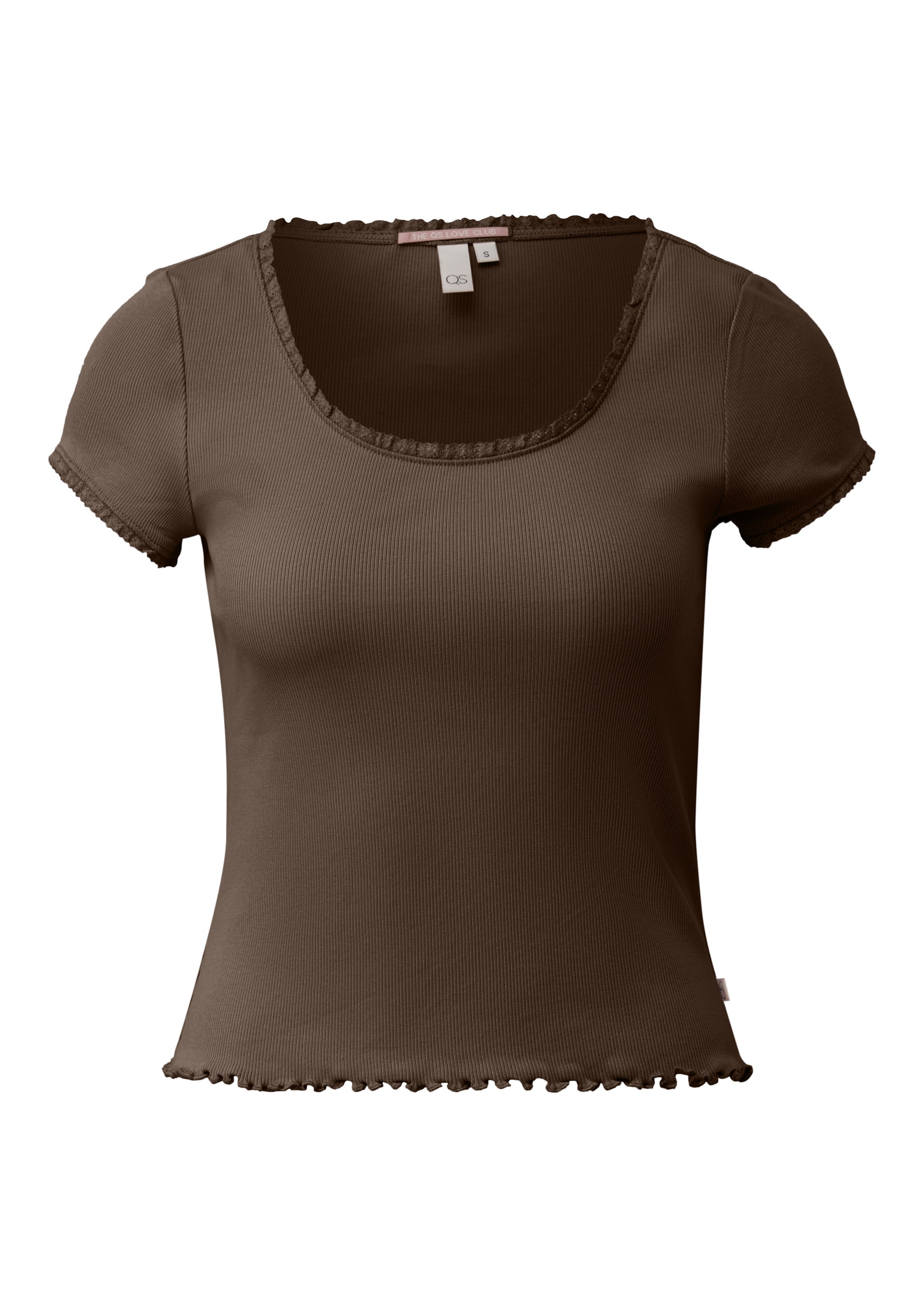 QS T-Shirt in Braun: Vorderseite