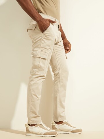 Coupe slim Pantalon cargo 'Lonta' GUESS en beige