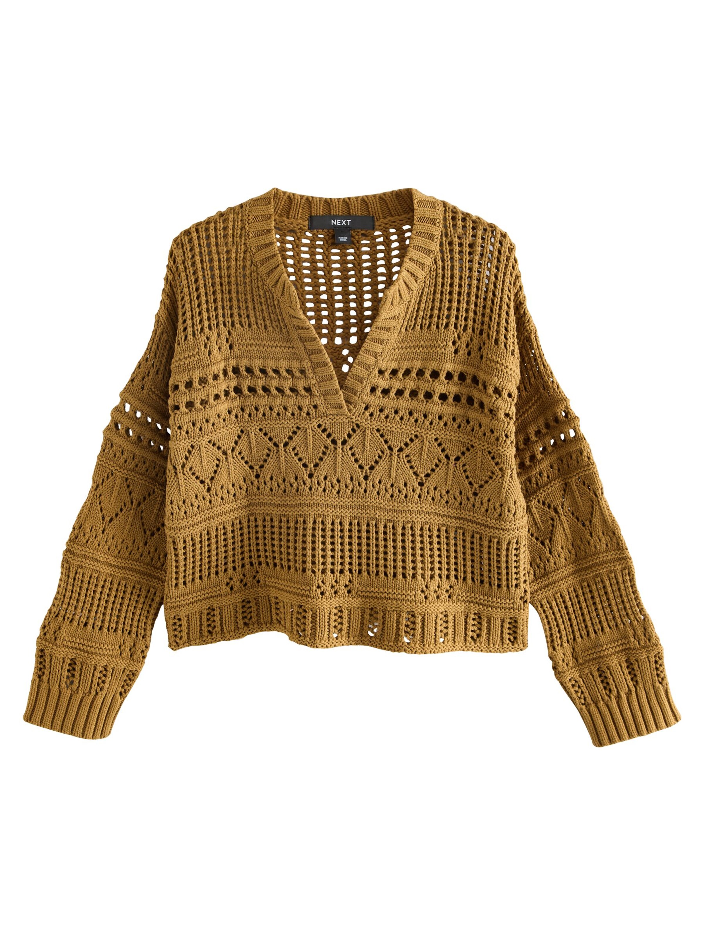 Next Trui in de kleur Kaki, Productweergave