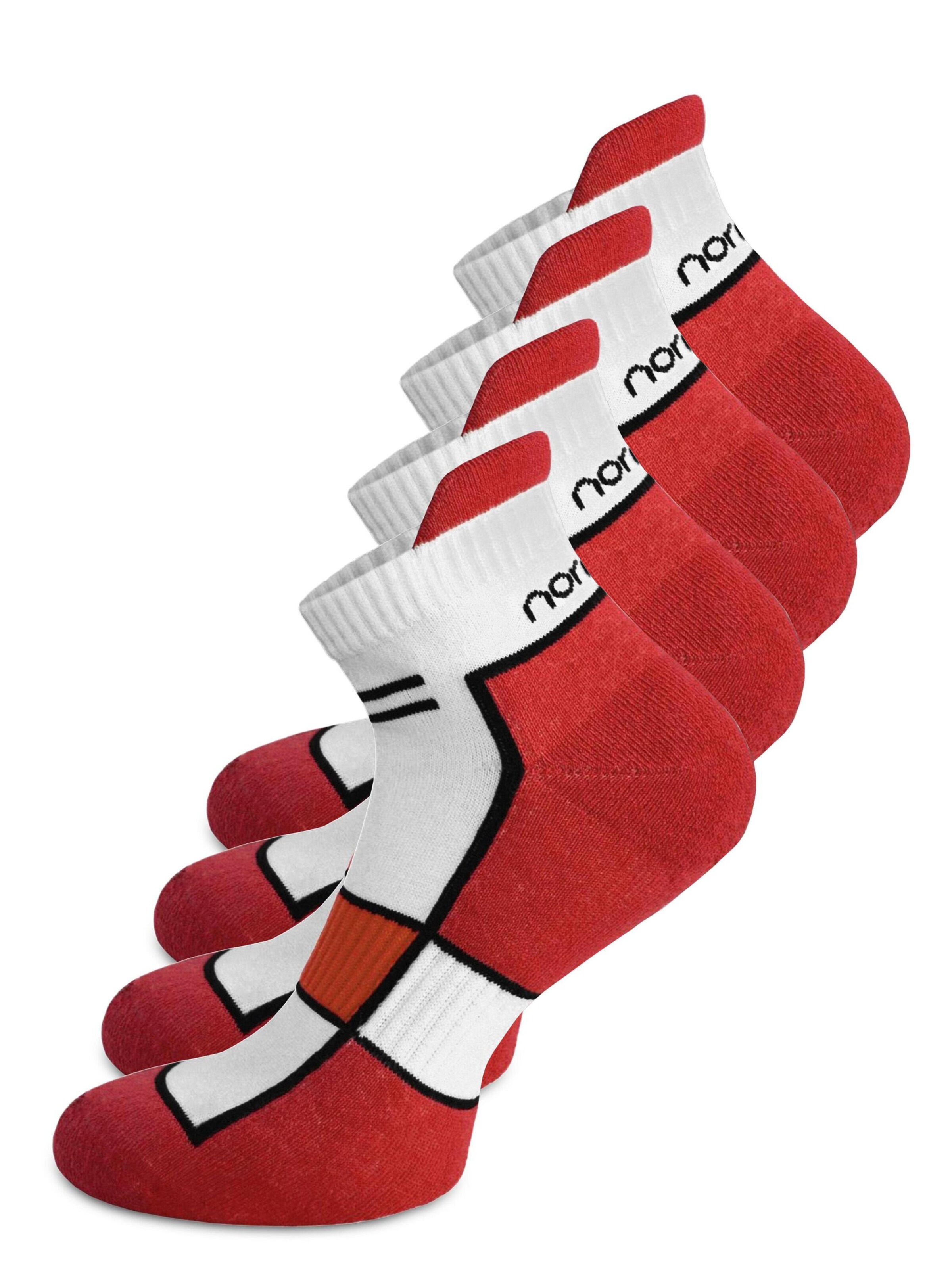 normani Sportsokken in Rood: voorkant