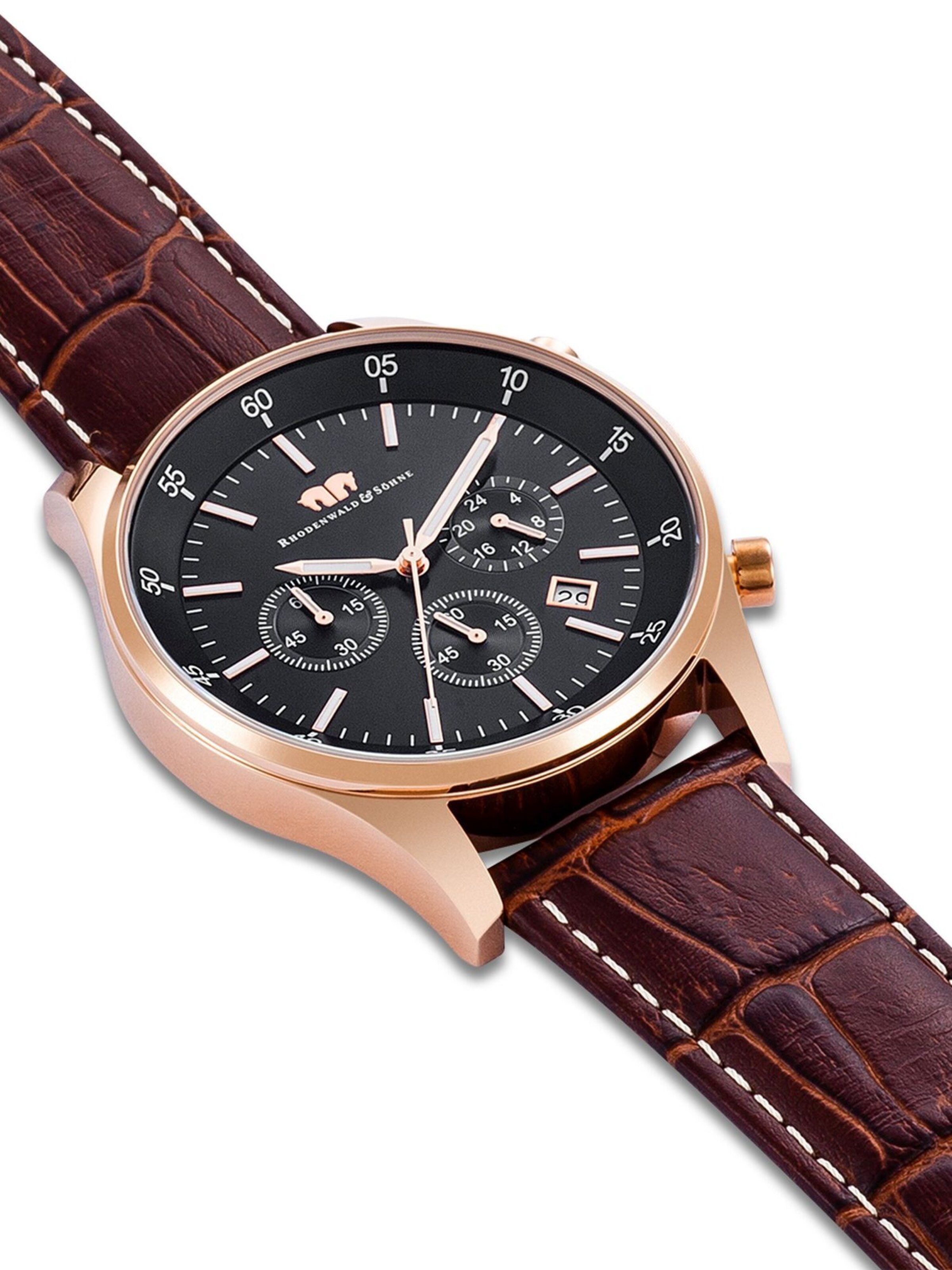 Montre à affichage analogique Rhodenwald & Söhne en marron