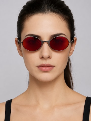 VEYREY Sunglasses 'Oval Sonnenbrillen Pemu' in Red