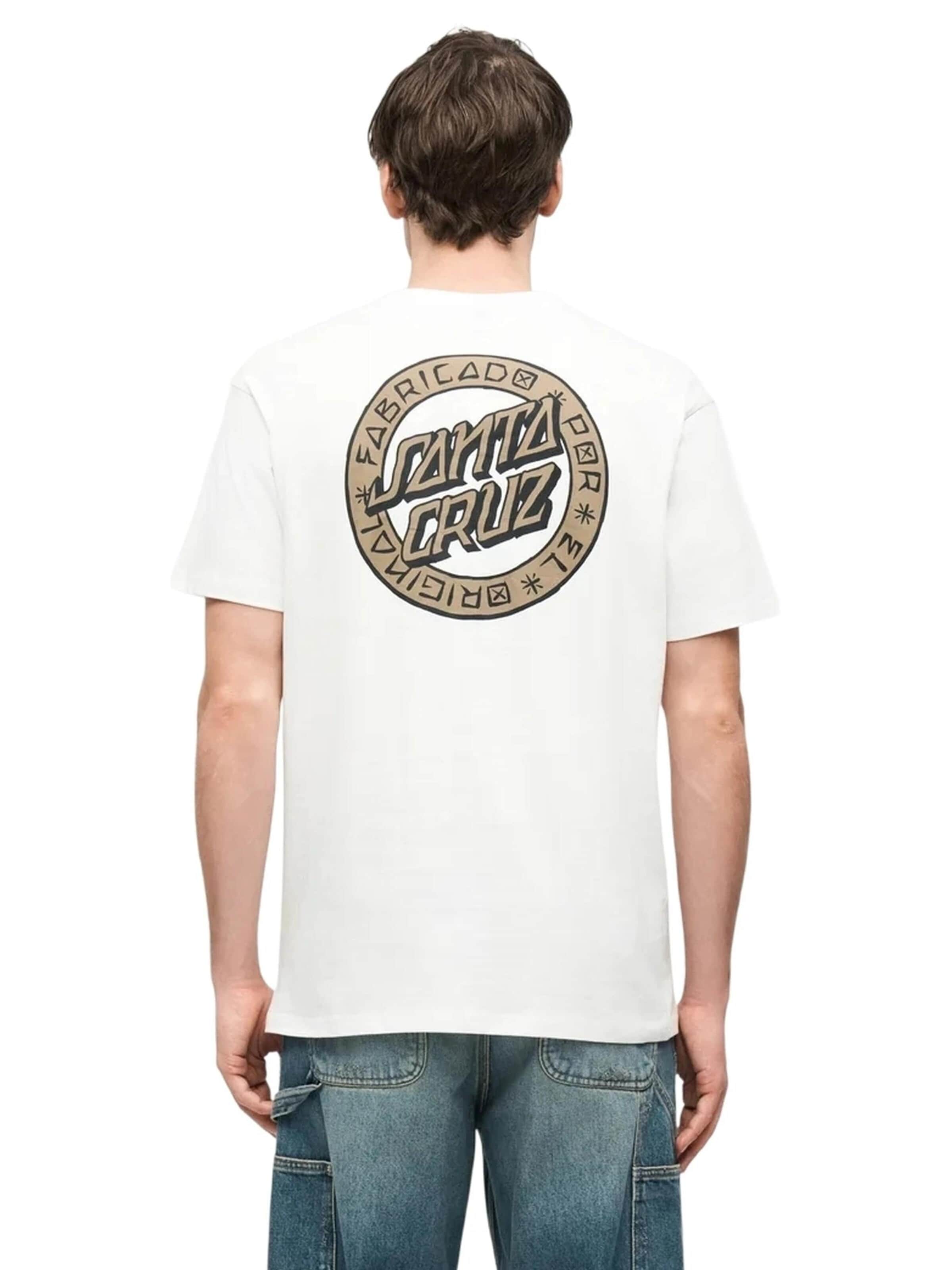 Santa Cruz - Camisa 'Camiseta santa cruz blanca loco dot tee' em branco