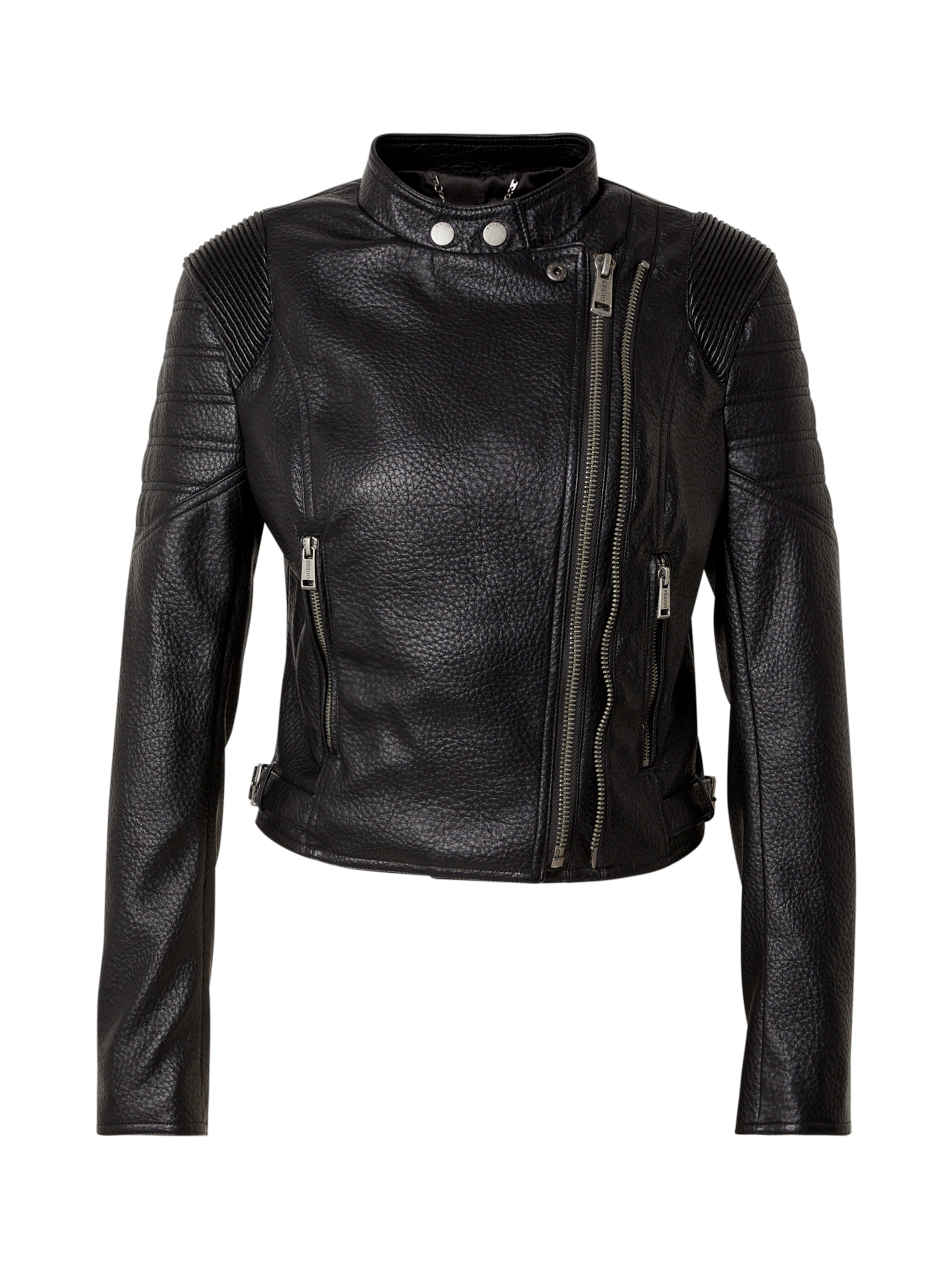 GUESS Φθινοπωρινό και ανοιξιάτικο μπουφάν 'JEANNINE' σε μαύρο: μπροστά