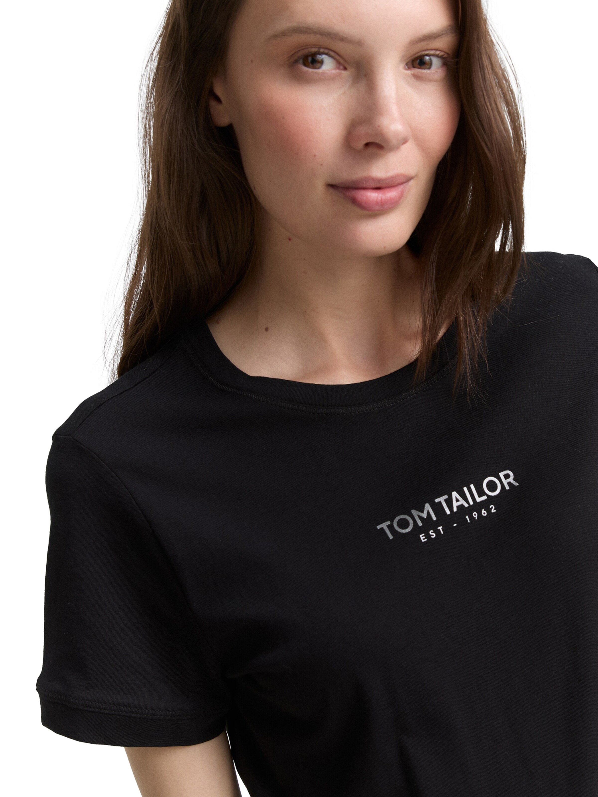 TOM TAILOR Футболка в Черный