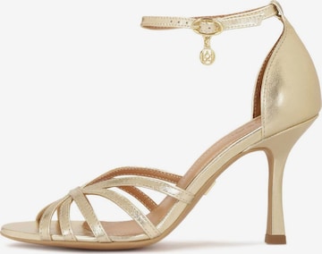 zelts Kazar Siksniņsandales: no priekšpuses