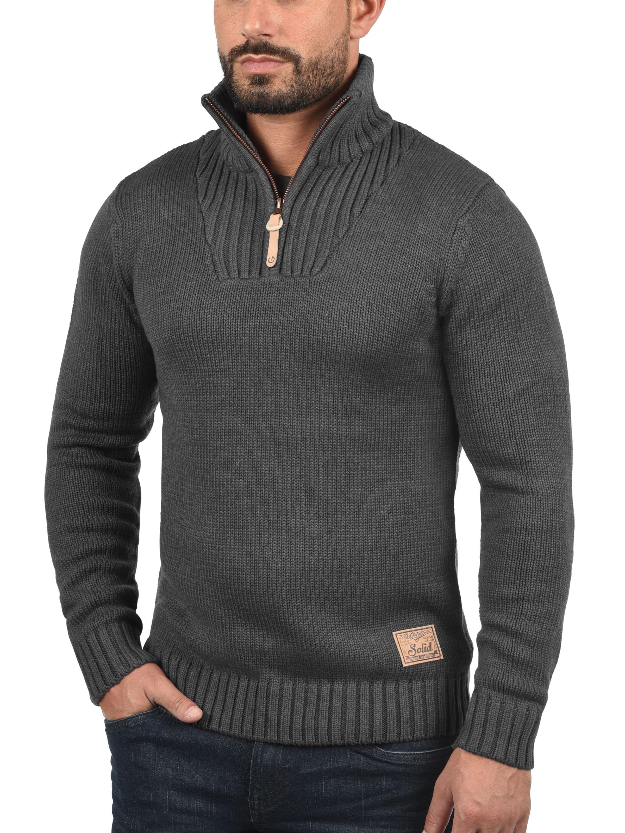 !Solid - Jersey 'Petro' en gris