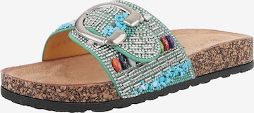 Ital-Design Mules in Green: front