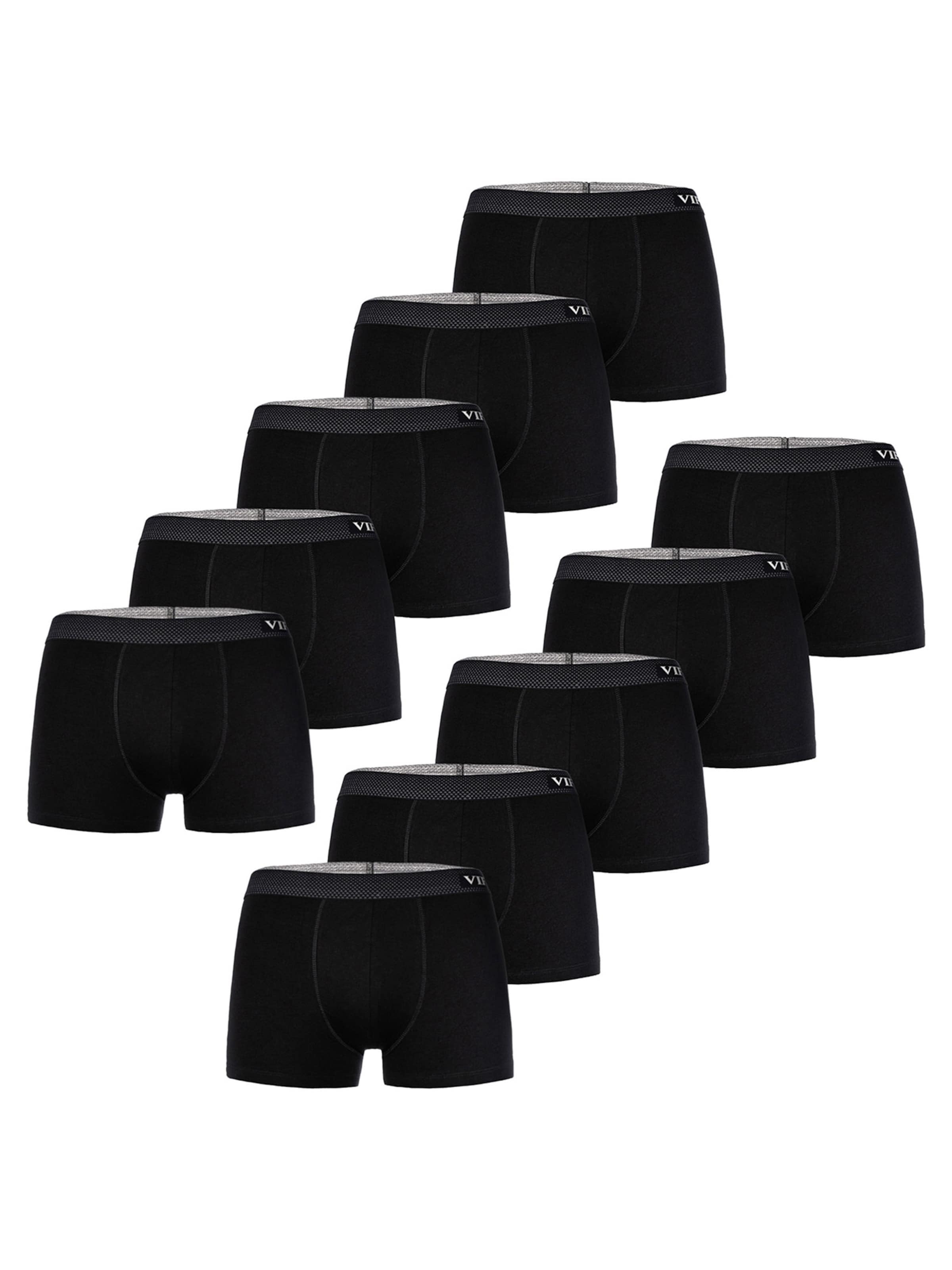 VIP Boxer shorts ' Premium Jersey Stretch ' in Black: front