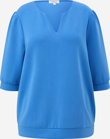 s.Oliver Sweatshirt in Blauw: voorkant