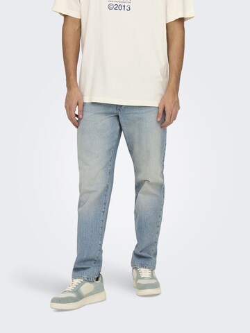 regular Jeans 'ONSEdge' di Only & Sons in blu: frontale