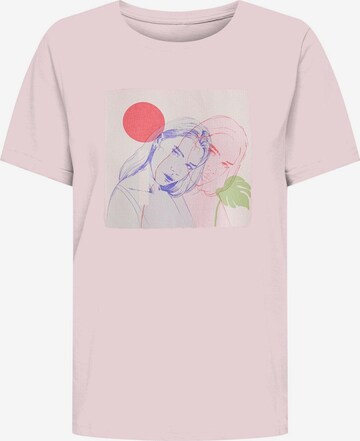 T-shirt 'Dual Portrait' WESTMARK LONDON en rose : devant