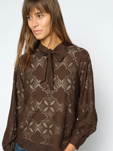 MOS MOSH Blouse 'Tamlyn' in Bruin