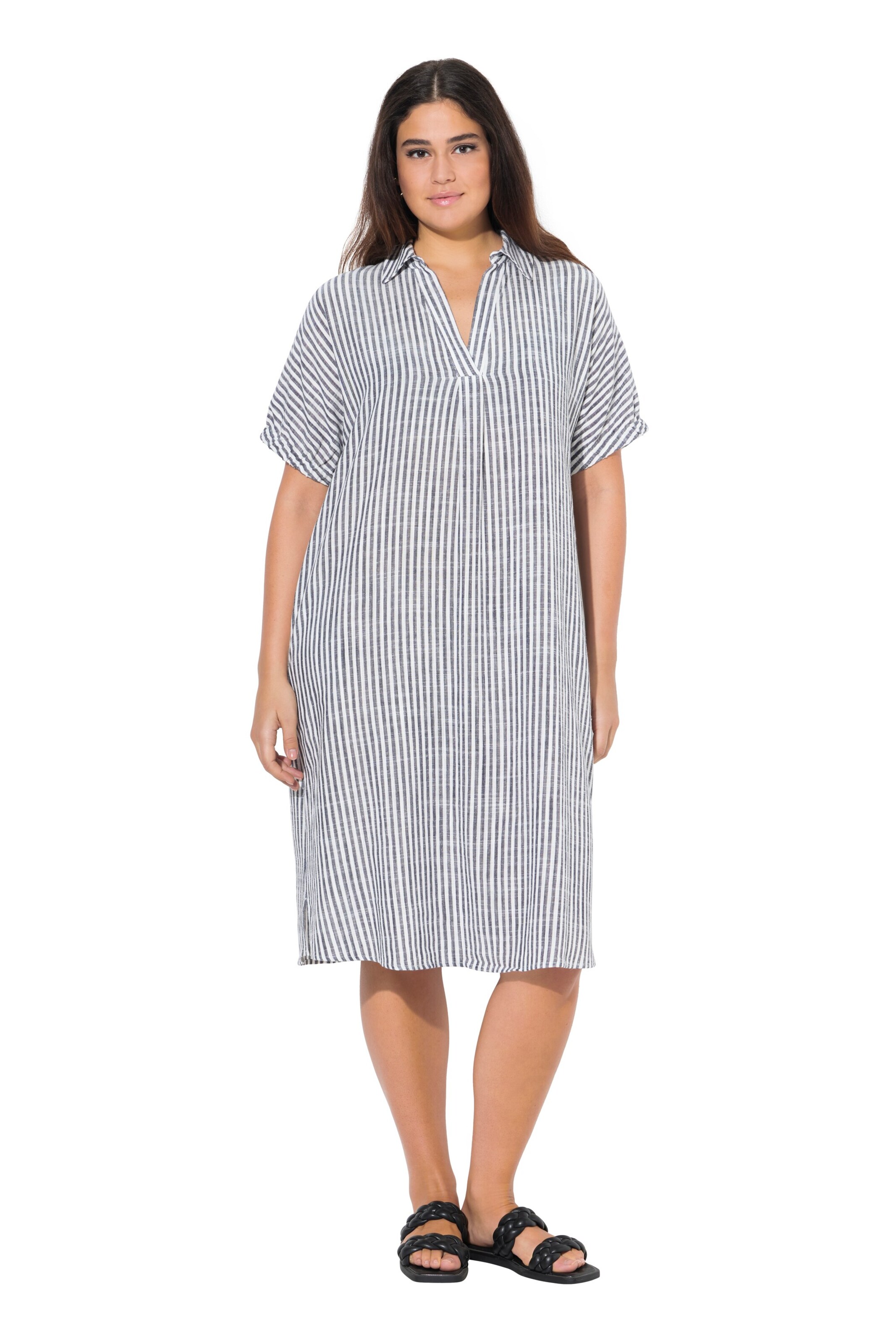 Ulla Popken Kleid in Grau: Vorderseite