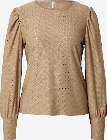 ONLY Blouse 'ONLSANDRA' in Beige: voorkant