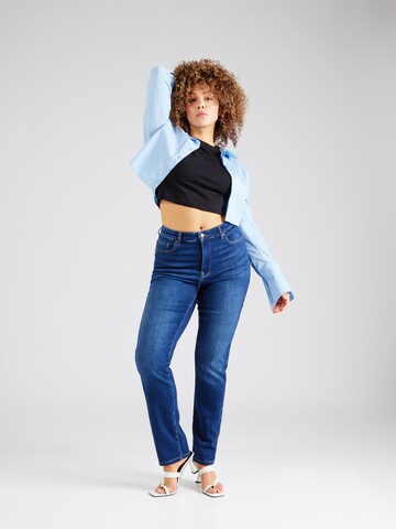 ONLY Carmakoma - Slimfit Vaquero 'CARSui' en azul