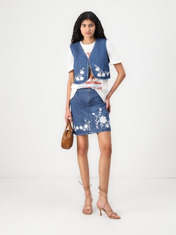 VILA Brezrokavnik 'VIWOODY' | modra barva