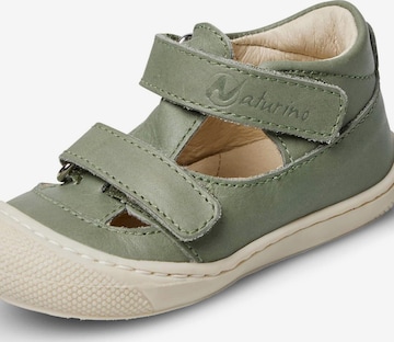 NATURINO Offene Schuhe 'PUFFY' in Grün: Vorderseite