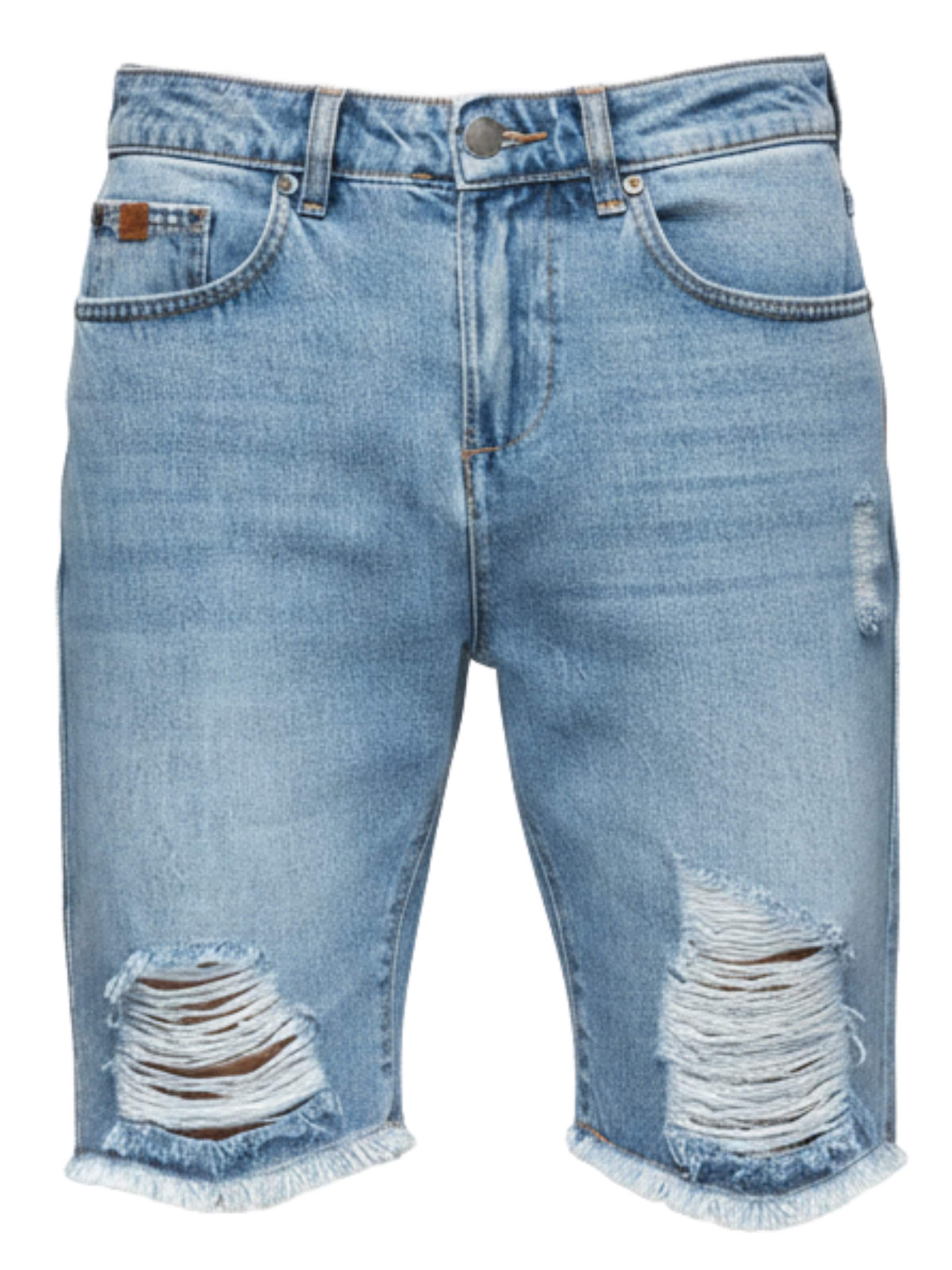 Regular Jeans de la Ombre pe albastru: față