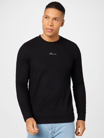 JACK & JONES Sweatshirt in Zwart: voorkant