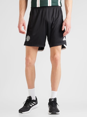 ADIDAS PERFORMANCE Normální Sportovní kalhoty 'Manchester United 23/24' – černá: přední strana