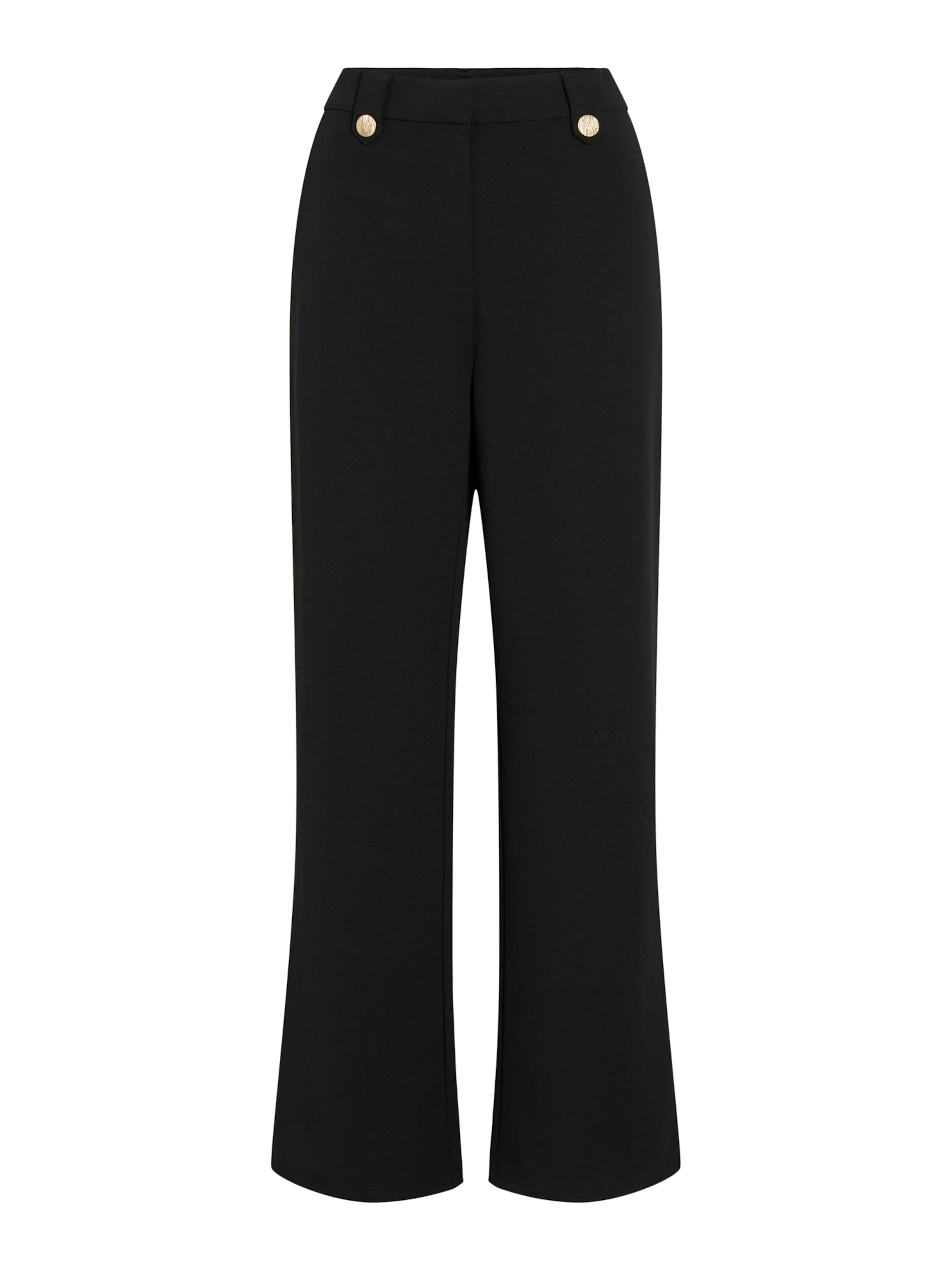 VILA Loose fit Pants 'VICLUA' in Black: front