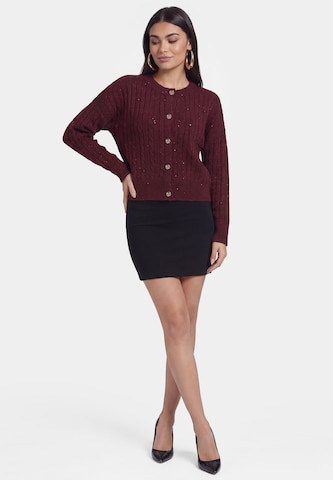 faina Gebreid vest in Rood