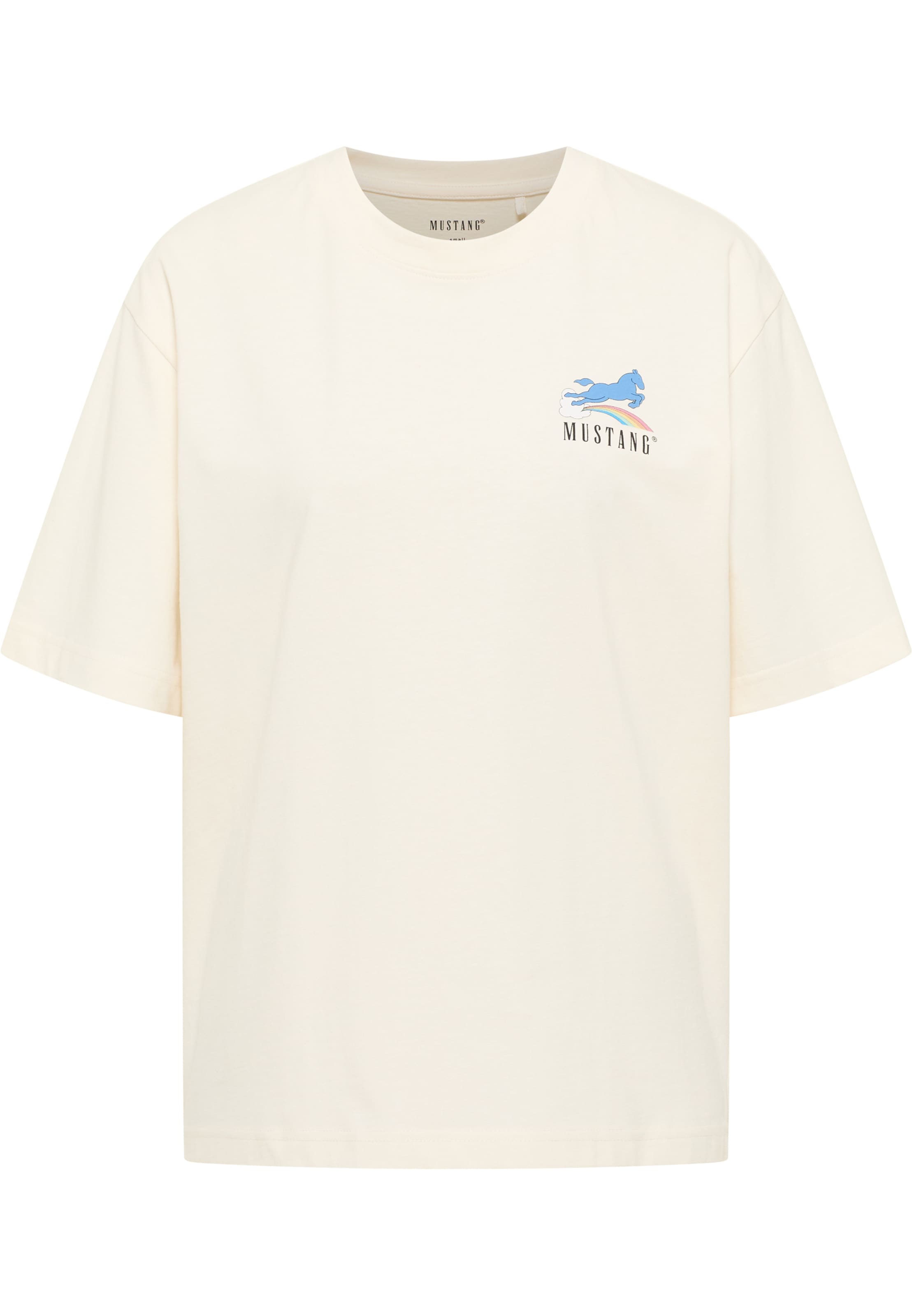 MUSTANG T-Shirt ' Style Welby Pride ' in Weiß: Vorderseite
