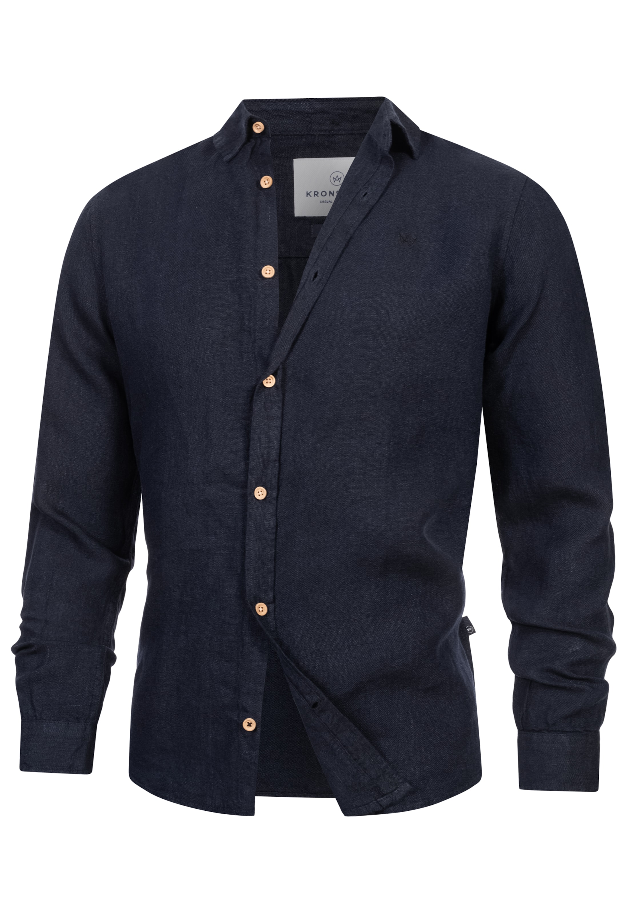 Kronstadt Overhemd 'Ayers' in Blauw: voorkant