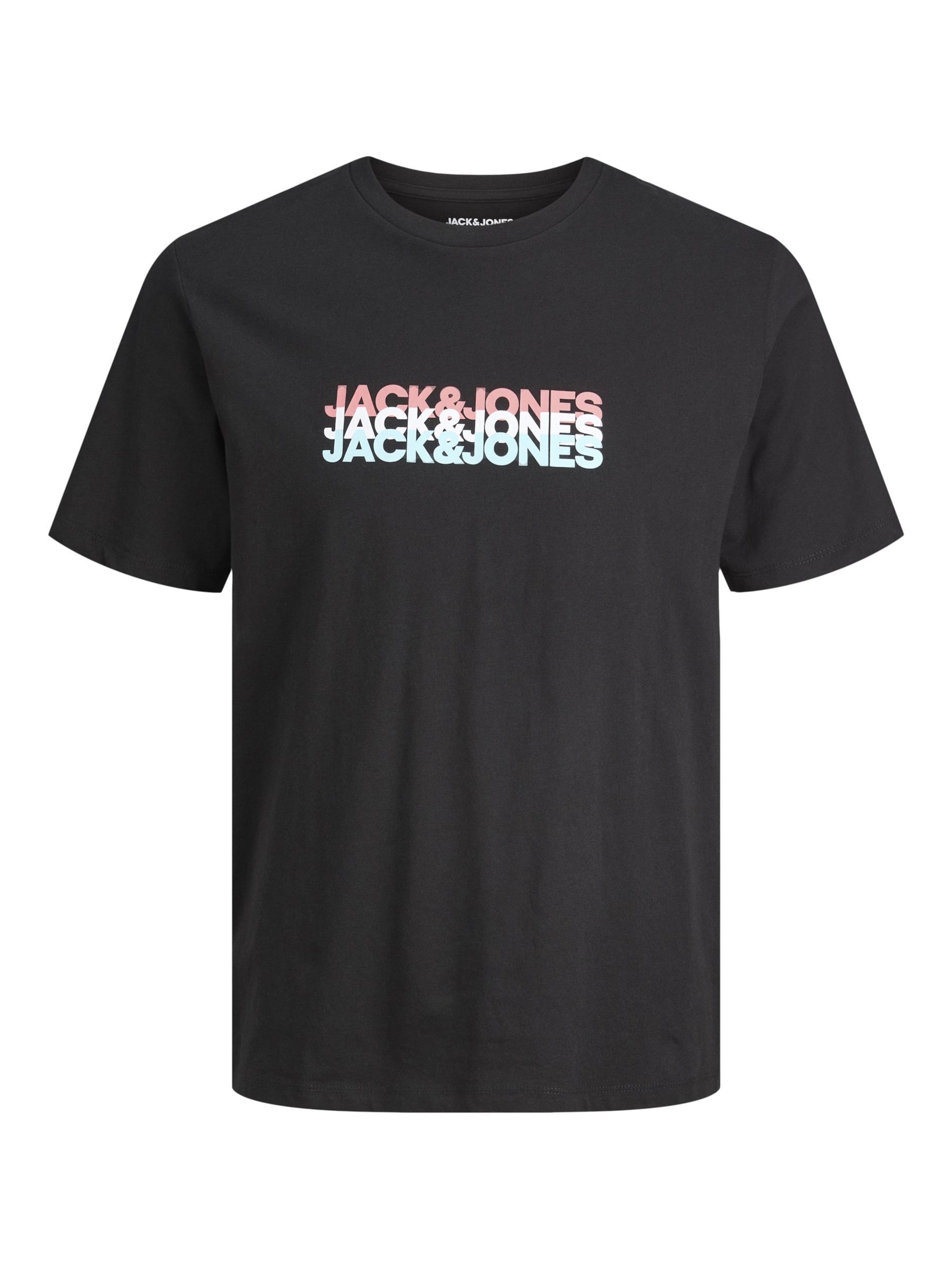 T-Shirt 'JWHCYBER' JACK & JONES en noir : devant